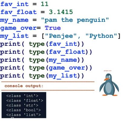 how to print the type of a variable in python and also discuss the importance of understanding variable types in programming