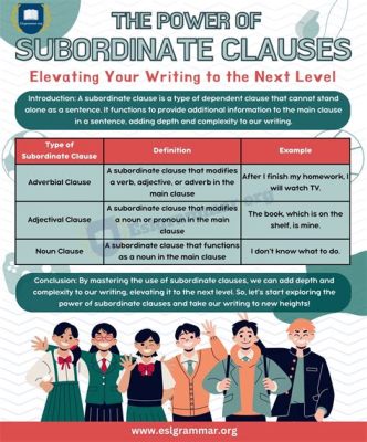 subordination art definition the role of subordinate clauses in enhancing narrative coherence