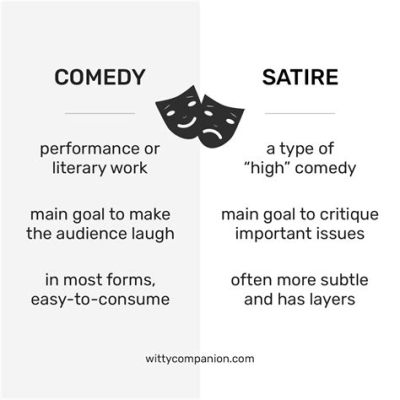 what is dark comedy; how does it differ from satire?